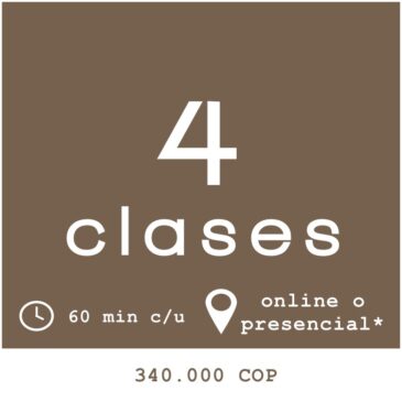 4 sesiones personalizadas de clase