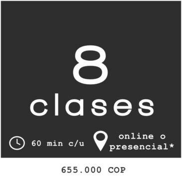 8 sesiones personalizadas de clase